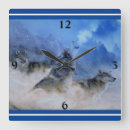 Buscar lobos relojes de pared Luna