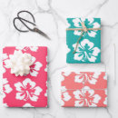 Buscar flores hawaianas papel de regalo Hibisco