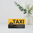 Buscar taxi auto tarjetas de visita Chofer