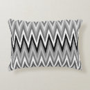 Buscar zigzag blanco y negro cojines Elegante