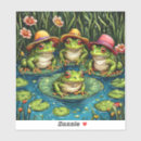 Buscar ranas pegatinas Rana de dibujos animados