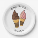 Buscar cono helado papel platos Dulce