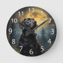 Buscar perro de la luna arte Negro