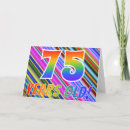 Buscar 75 años tarjetas General y unisex
