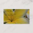 Buscar flores tropicales tarjetas de visita Blanco