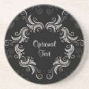 Buscar diseño blanco y negro posavasos Monogramado