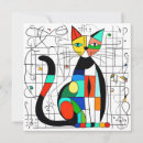 Buscar arte cubista postales Gatito