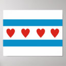 Buscar bandera de chicago posters Estados unidos