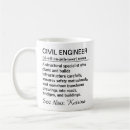 Buscar ingeniero civil tazas Divertido