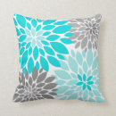 Buscar turquesa floral cojines Gris