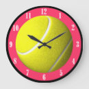 Buscar tennis relojes de pared Yellow