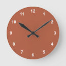 Buscar naranja quemado relojes de pared Minimalista