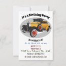 Buscar auto clásico invitaciones Para niños