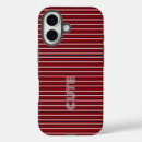 Buscar y rojo rayado iphone fundas General y unisex