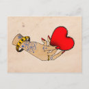 Buscar tatuaje del vintage postales Corazón
