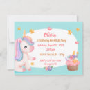 Buscar unicornio lindo invitaciones Niño