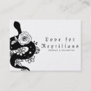 Buscar serpiente tarjetas de visita Floral