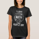 Buscar amo matemáticas camisetas Amar