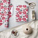 Buscar labios rojos papel de regalo Amar