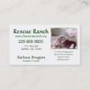 Buscar rescate tarjetas de visita Animales