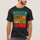 Buscar leyenda desde 1970 camisetas Septiembre