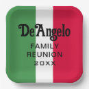 Buscar bandera italiana papel platos General y unisex
