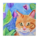 Buscar naranja gato azulejos Gatito