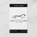 Buscar caballos negros tarjetas de visita General y unisex
