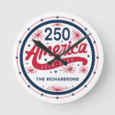 Buscar fuegos artificiales relojes de pared Patriótico