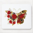 Buscar mariposa roja alfombrillas de raton Floral