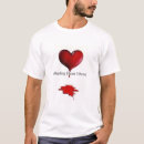 Buscar corazones sangrantes camisetas Rojo