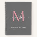 Buscar caligrafía moderna libretas Monogramado