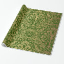Buscar damasco verde papel de regalo Real