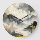Buscar nubes tormenta de relojes de pared Paisaje
