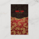 Buscar círculo rojo tarjetas de visita Abstracto