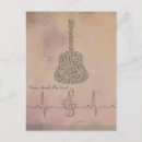 Buscar corazones musicales postales Amante de la música