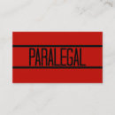 Buscar paralegal tarjetas de visita Negro