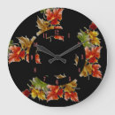 Buscar hojas otoño relojes de pared Patrón de hoja