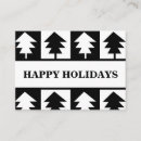 Buscar navidad blanco y negro tarjetas de visita Negocio