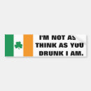 Buscar suerte pegatinas parachoque Irlandés