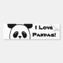 Buscar panda pegatinas parachoque Divertido