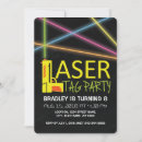 Buscar laser tag invitaciones Fiesta