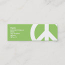 Buscar símbolo paz de tarjetas de visita Hippies