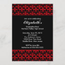 Buscar fleur invitaciones Negro