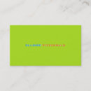 Buscar color neón de tarjetas de visita Plantilla