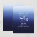 Buscar del océano boda invitaciones Azul marino