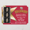 Buscar hollywood invitaciones Oro