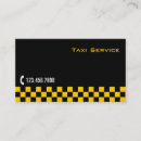 Buscar servicio del taxi tarjetas de visita Chófer