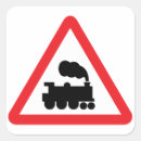 Buscar señal de tráfico pegatinas Ferrocarril