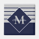 Buscar azul gris imanes Monograma